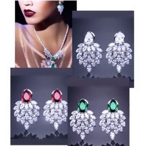 Clear Diamond Cz Silver Earrings